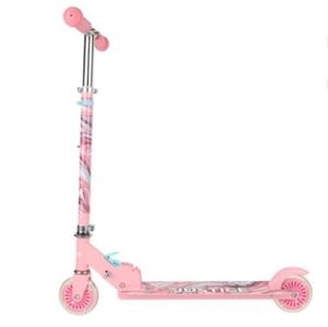Justice Pink Kick Scooter with Light Up Wheels for Kids and Teens (5+ & up)